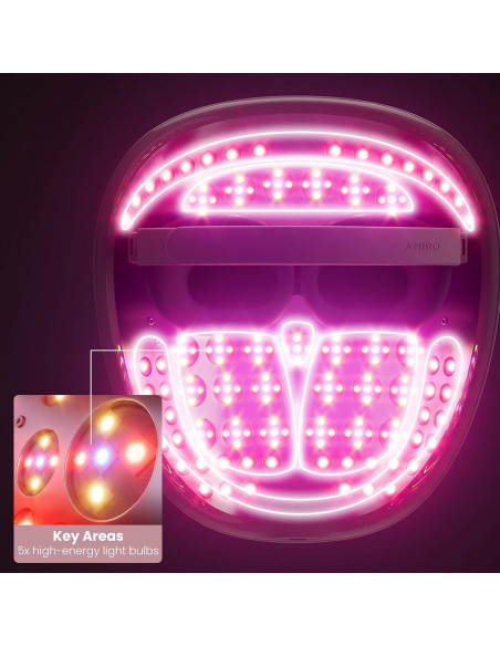 Máscara de Terapia de Luz AMIRO Spectra 5-en-1 para Piel Máscara de Terapia de Luz AMIRO Spectra 5-en-1 para Piel