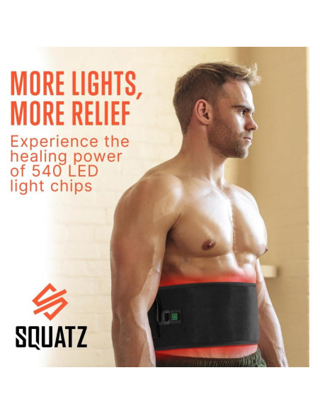SQUATZ Terapia de Luz Roja 540 LED 80x16 cm Alivio Dolor SQUATZ Terapia de Luz Roja 540 LED 80x16 cm Alivio Dolor