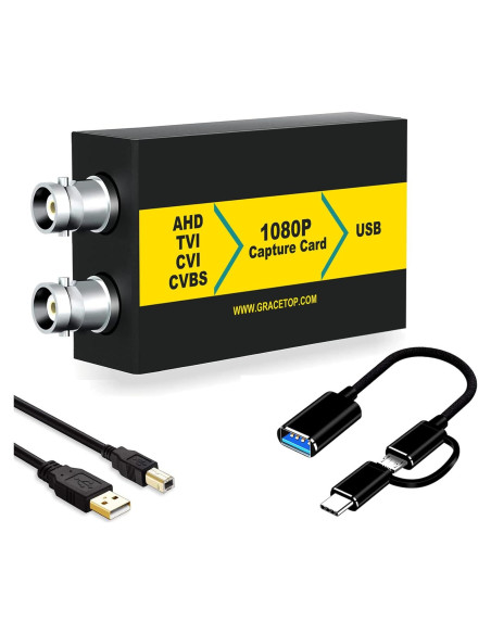Tarjeta de Captura BNC 4-en-1 GRACETOP 1080P USB 3.0 Tarjeta de Captura BNC 4-en-1 GRACETOP 1080P USB 3.0