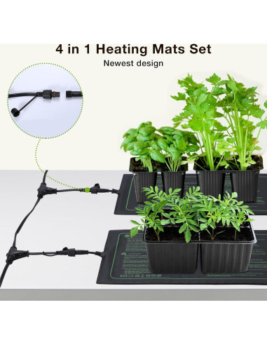 Almohadilla Térmica Seedfactor 4 Pack para Plántulas 25.4x50.8cm