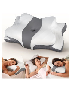 Almohada Cervical Ergonómica Cozyplayer STSDK-04 Gris