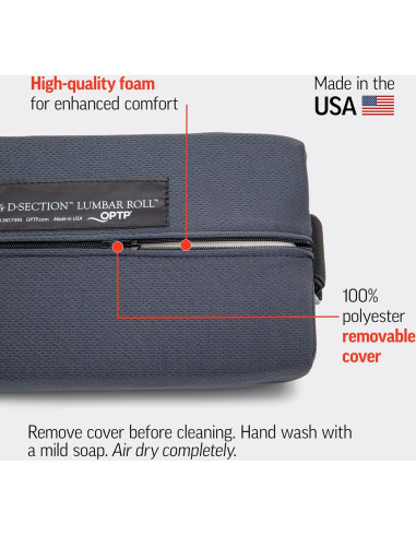 Almohada Lumbar OPTP Original McKenzie D-Section 27,94 cm
