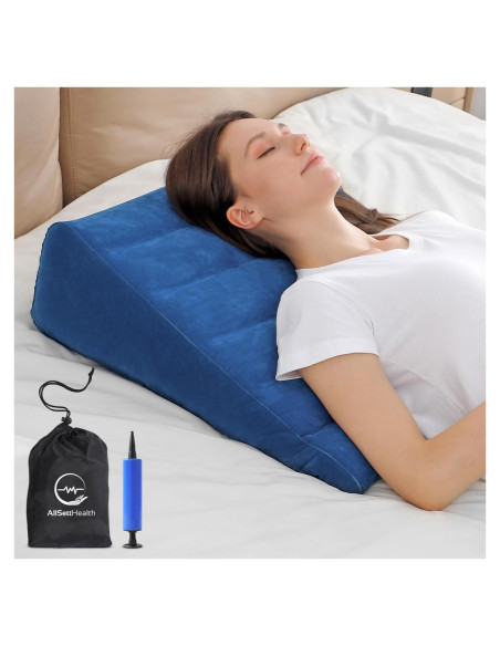 Almohada Inflable en Forma de Cuña AllSett Health 61x58cm Almohada Inflable en Forma de Cuña AllSett Health 61x58cm