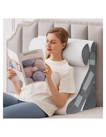 Almohada Cuña Ajustable MEGCXIT 3PCS para Reflujo y Dolor Almohada Cuña Ajustable MEGCXIT 3PCS para Reflujo y Dolor