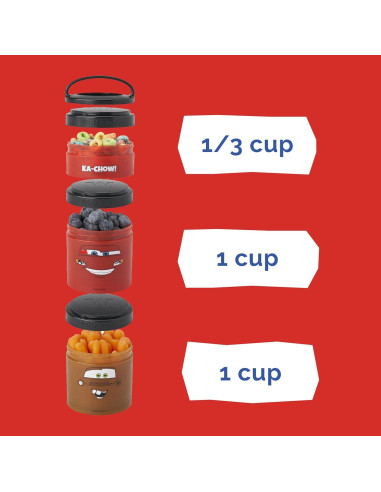Contenedores apilables Whiskware Pixar 3 tazas 558 ml