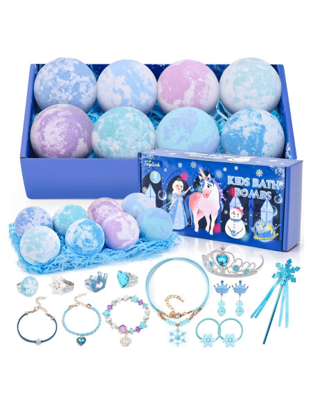 Bombas de Baño Toylink para Niñas con Joyería - 8 Piezas Bombas de Baño Toylink para Niñas con Joyería - 8 Piezas