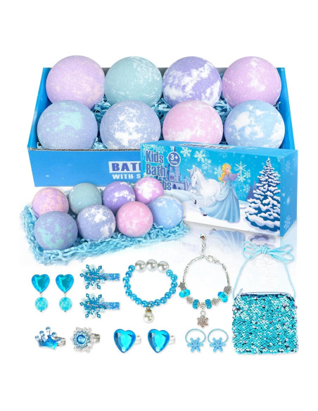 Bombas de Baño Siawoy para Niños - 8 Piezas con Joyería Bombas de Baño Siawoy para Niños - 8 Piezas con Joyería