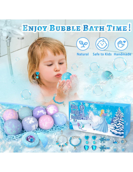 Bombas de Baño Siawoy para Niños - 8 Piezas con Joyería Bombas de Baño Siawoy para Niños - 8 Piezas con Joyería