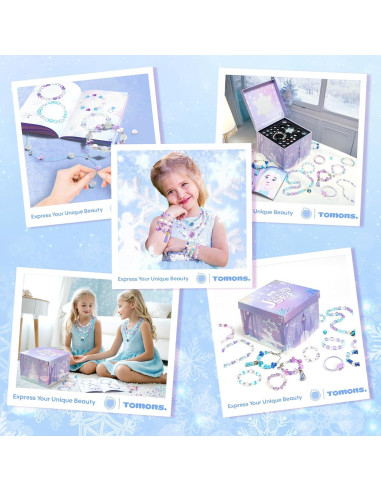 Kit de Fabricación de Pulseras Tomons para Niñas 6-12 Años