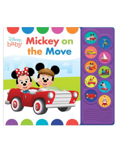 Disney Baby Mickey Mouse, Minnie, and More! - Mickey on the Move 10-Button Sound Book - PI Kids