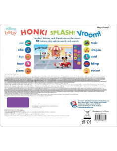 Disney Baby Mickey Mouse, Minnie, and More! - Mickey on the Move 10-Button Sound Book - PI Kids 2