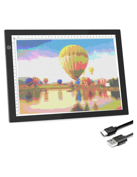 Pad de Luz A4 Sergamy - Tabla de Luz USB 3 Niveles Brillo Pad de Luz A4 Sergamy - Tabla de Luz USB 3 Niveles Brillo