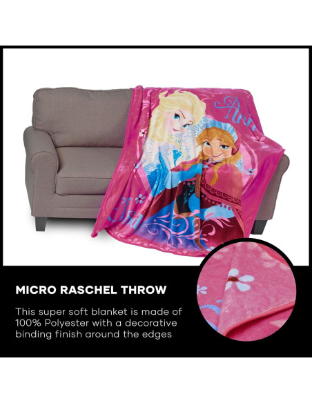 Manta Micro Raschel Congelada Disney Hermanas Queridas 116x152 cm Manta Micro Raschel Congelada Disney Hermanas Queridas 116x152 cm