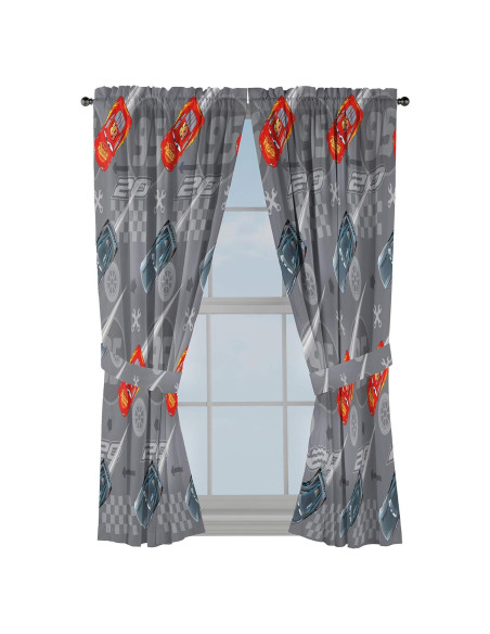 Cortinas Jay Franco Cars 63" x 42" Gris - Decoración Infantil Cortinas Jay Franco Cars 63" x 42" Gris - Decoración Infantil