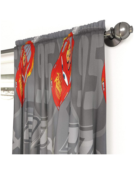 Cortinas Jay Franco Cars 63" x 42" Gris - Decoración Infantil Cortinas Jay Franco Cars 63" x 42" Gris - Decoración Infantil