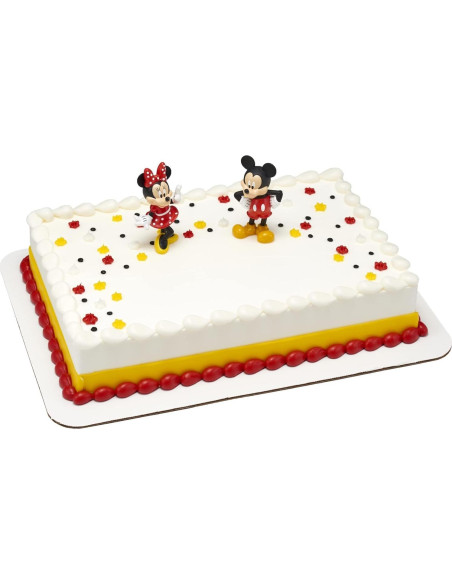 Cake Topper Disney Mickey y Minnie Mouse DecoSet 2 Piezas Cake Topper Disney Mickey y Minnie Mouse DecoSet 2 Piezas