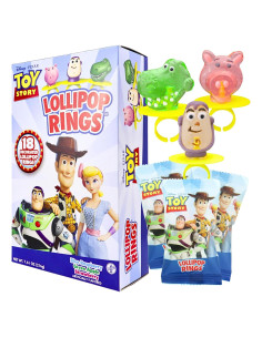 Anillos de Lollipop Flix Candy Toy Story - 16 Unidades
