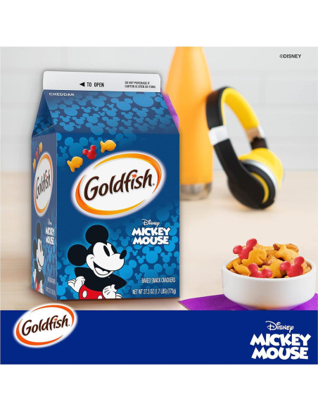 Galletas de Queso Cheddar Goldfish Disney Mickey 27.3 oz Galletas de Queso Cheddar Goldfish Disney Mickey 27.3 oz
