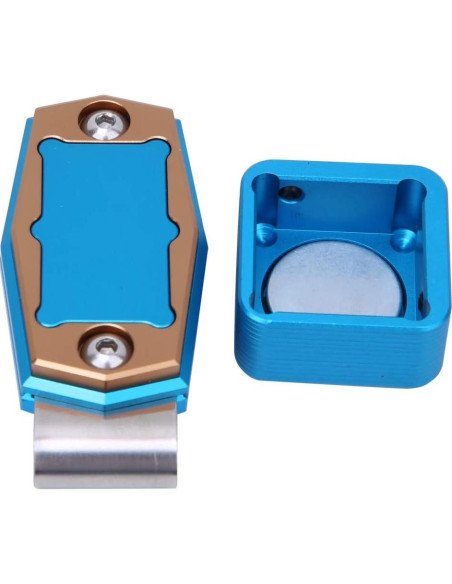 Funda Magnética para Tiza de Billar VBESTLIFE - Aluminio Azul Funda Magnética para Tiza de Billar VBESTLIFE - Aluminio Azul
