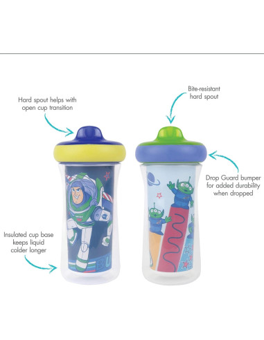 Vasos Antifugas Aislados Toy Story Los Primeros Años - 2 Unidades