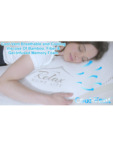 Almohada Corporal Relax Home Life 137x51 cm Espuma Memoria