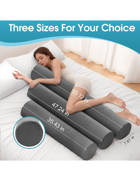 Almohada Corporal Cilíndrica SereneCloud 90 cm Espuma Viscoelástica Almohada Corporal Cilíndrica SereneCloud 90 cm Espuma Viscoelástica