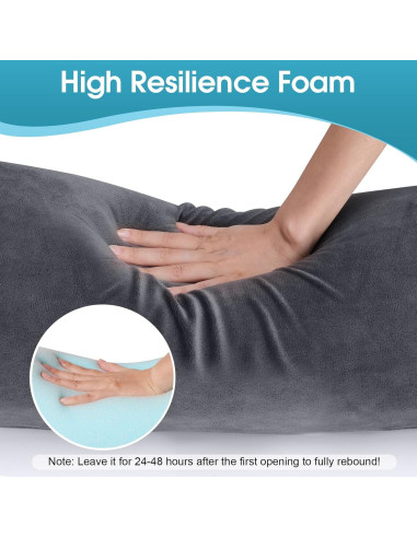 Almohada Corporal Cilíndrica SereneCloud 90 cm Espuma Viscoelástica