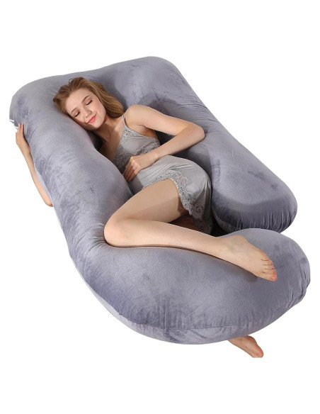 Almohada de Embarazo HychYAYA Forma de U 152 cm Gris Almohada de Embarazo HychYAYA Forma de U 152 cm Gris