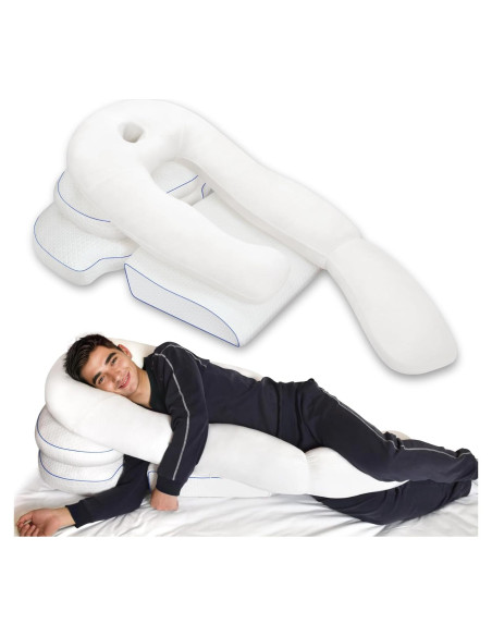 Juego de 4 almohadas Swaycy para dormir de lado - Alivio hombros Juego de 4 almohadas Swaycy para dormir de lado - Alivio hombros