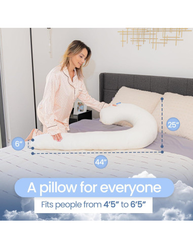 Almohada Corporal Contorno Cisne Original 111,76x63,50 cm