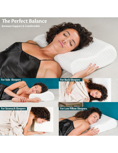 Almohada Cervical Ortopédica Flowen 60x35 cm Ajustable Almohada Cervical Ortopédica Flowen 60x35 cm Ajustable