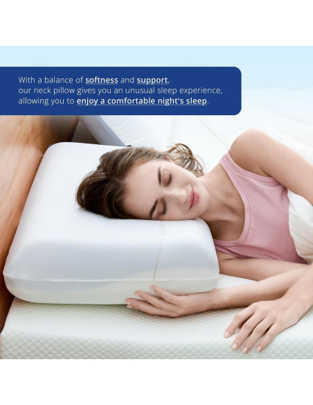 Almohada Espuma Memoria EGOHOME 66x40 cm Refrigerante Almohada Espuma Memoria EGOHOME 66x40 cm Refrigerante