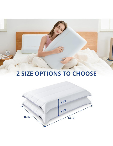 Almohada Espuma Memoria EGOHOME 66x40 cm Refrigerante Almohada Espuma Memoria EGOHOME 66x40 cm Refrigerante