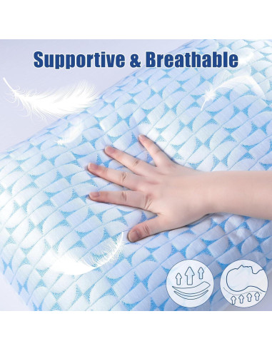 Almohada Ajustable QUTOOL de Espuma Viscoelástica Queen