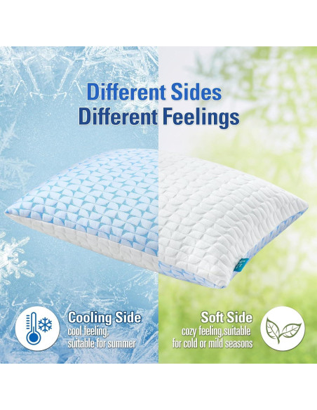 Almohada Ajustable QUTOOL de Espuma Viscoelástica Queen Almohada Ajustable QUTOOL de Espuma Viscoelástica Queen