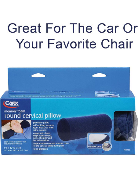 Almohada Cervical Carex Espuma Viscoelástica 30x12 cm Almohada Cervical Carex Espuma Viscoelástica 30x12 cm