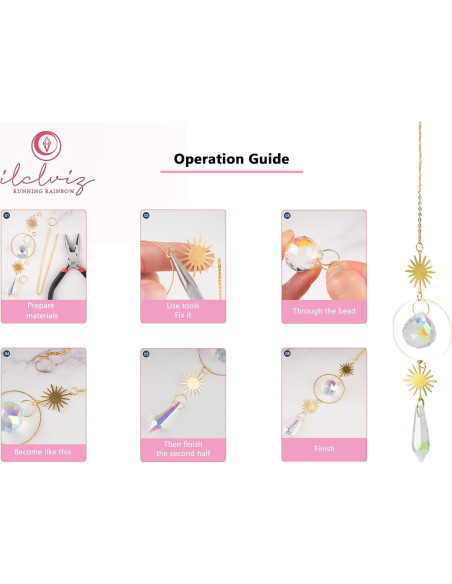 Kit de Fabricación de Atrapa Rayos DIY ilclviz 200 Piezas Oro Kit de Fabricación de Atrapa Rayos DIY ilclviz 200 Piezas Oro