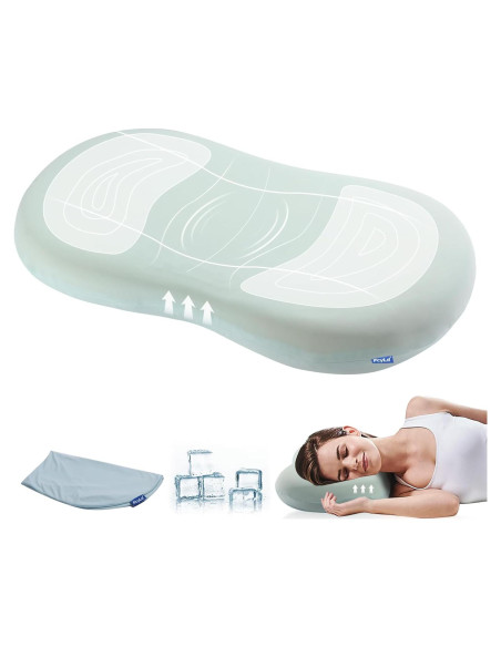 Almohada Cervical FcyLd Espuma Viscoelástica Refrigerante 81x40cm Almohada Cervical FcyLd Espuma Viscoelástica Refrigerante 81x40cm