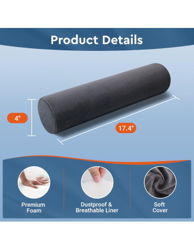 Almohada Cervical SereneCloud Cilíndrica 44,2x10,2cm