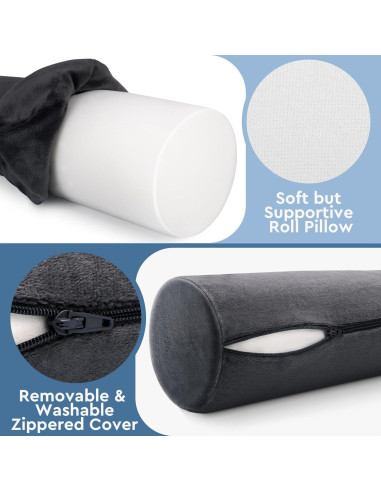 Almohada Cervical SereneCloud Cilíndrica 44,2x10,2cm