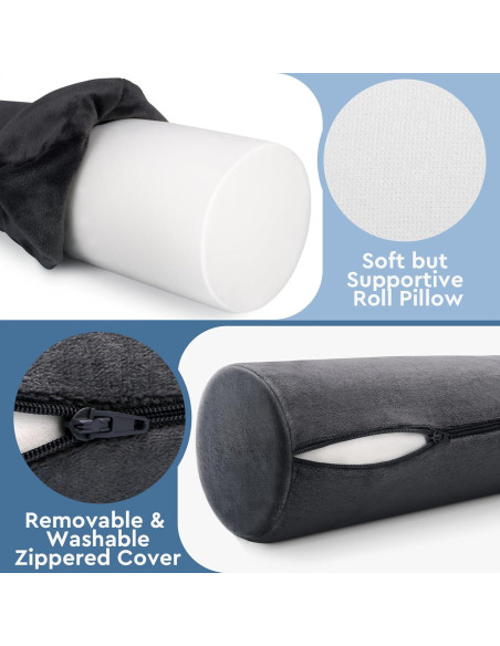 Almohada Cervical SereneCloud Cilíndrica 44,2x10,2cm Almohada Cervical SereneCloud Cilíndrica 44,2x10,2cm