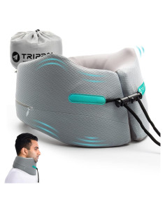 Almohada de Viaje GOLDORANGE Espuma con Memoria Gris