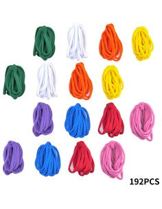 Bucles de Telar KRISMYA 192 Piezas Multicolores para Manualidades 2