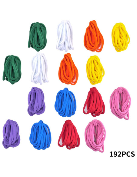 Bucles de Telar KRISMYA 192 Piezas Multicolores para Manualidades Bucles de Telar KRISMYA 192 Piezas Multicolores para Manualidades