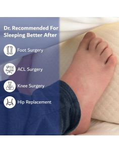 Almohada para Pies Genérico Media Luna 27,94x66,04cm 2