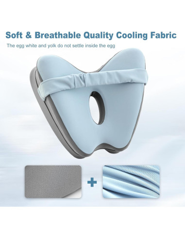 Almohada Ergonómica para Rodillas RQUXMT Azul Espuma Memoria