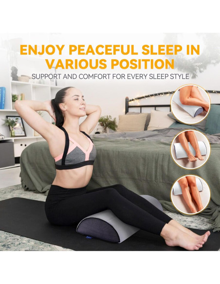 Almohada para Rodilla FcyLd Media Luna Espuma Memoria 61x36 cm Almohada para Rodilla FcyLd Media Luna Espuma Memoria 61x36 cm