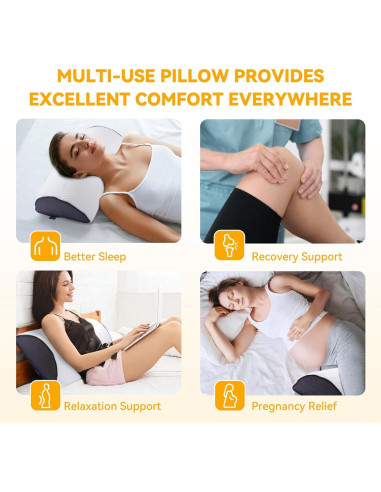 Almohada para Rodilla FcyLd Media Luna Espuma Memoria 61x36 cm