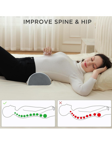 Almohada en Forma de Media Luna Flyxunfri 20.5x20.3x10 cm