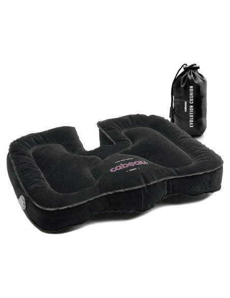 Cojín Evolutivo Inflable Cabeau Negro para Sillas y Estadio Cojín Evolutivo Inflable Cabeau Negro para Sillas y Estadio